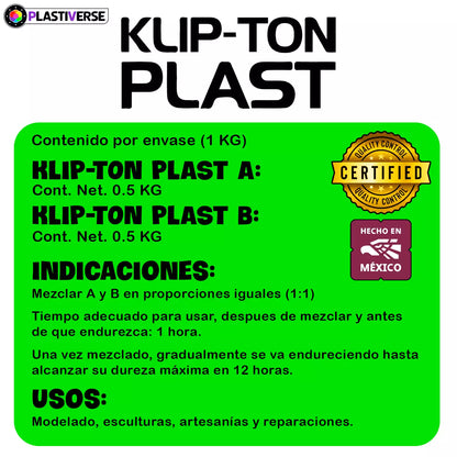 KLIP-TON PLAST Plastilina Epóxica 2 Kg